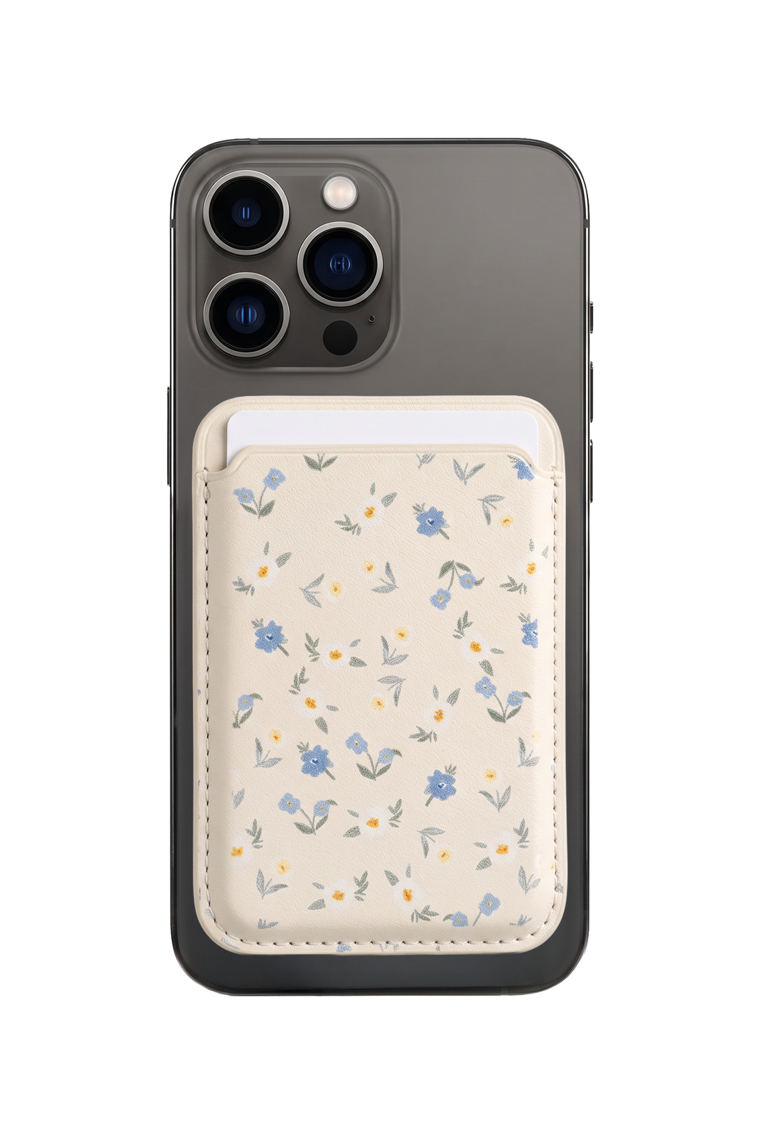 Floral Flora-Press MagSafe Cardholder