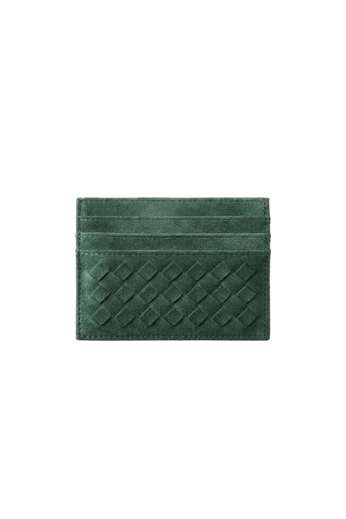 Stripe Pattern Leather Cardholer