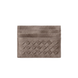 Stripe Pattern Leather Cardholer